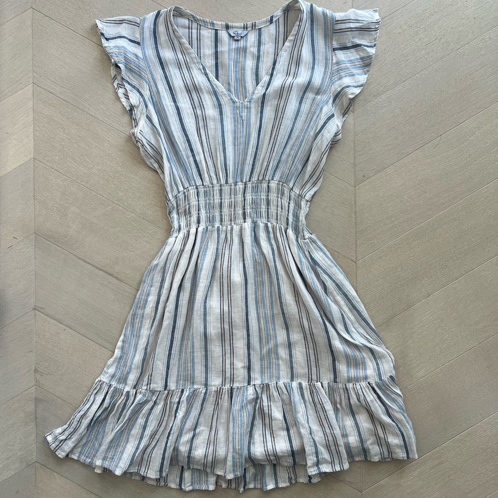 Rails Blue and White Striped sundress
